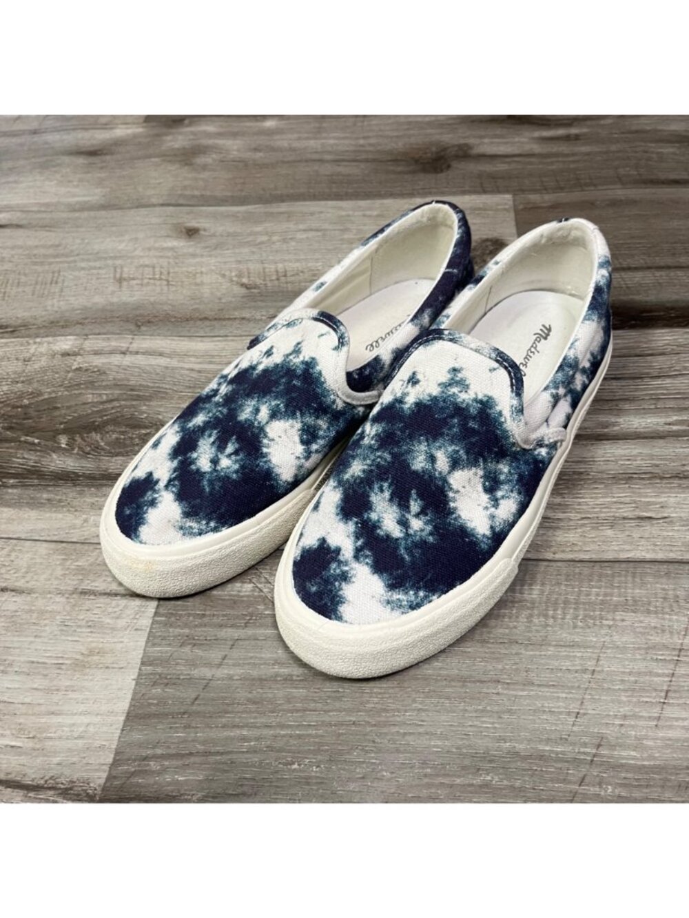 Madewell Sidewalk Slip-On Recycled Canvas Sneakers Tie Dyed Women’s Size 7.5